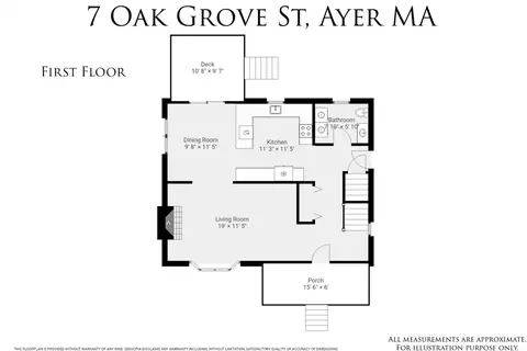 Floorplan - 7 Oak Grove St, Ayer, MA 01432 photo 1 of 3
