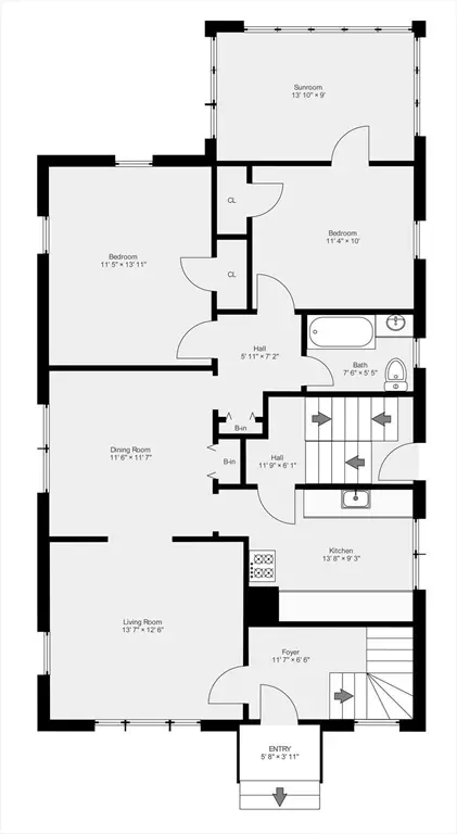 Floorplan - 43 Sohier Rd, Beverly, MA 01915 photo 2 of 3