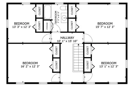 Floorplan - 42 Berkeley Rd, Dedham, MA 02026 photo 1 of 3