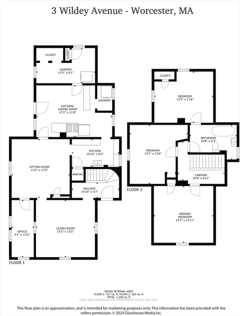 Floorplan - 3 Wildey Ave, Worcester, MA 01606 photo 1 of 1