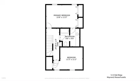 Floorplan - 12 Oak Ridge Dr #3, Maynard, MA 01754 photo 2 of 4