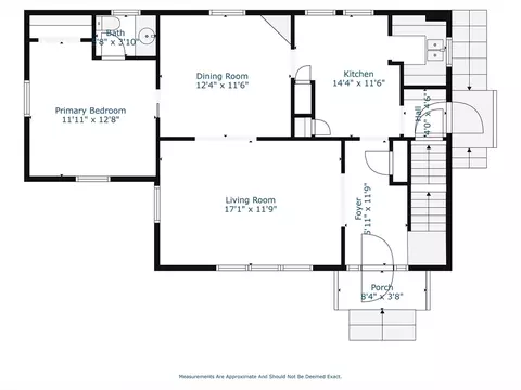 Floorplan - 17 Medfield St, Worcester, MA 01606 photo 1 of 3