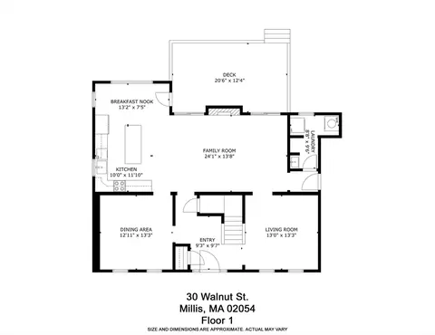 Floorplan - 30 Walnut St, Millis, MA 02054 photo 1 of 2