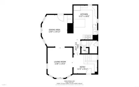 Floorplan - 30 Baker Rd, Everett, MA 02149 photo 2 of 4