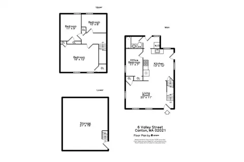 Floorplan - 6 Valley St, Canton, MA 02021 photo 1 of 1