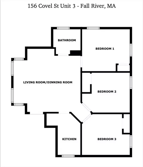 Floorplan - 156 Covel St, Fall River, MA 02723 photo 3 of 3