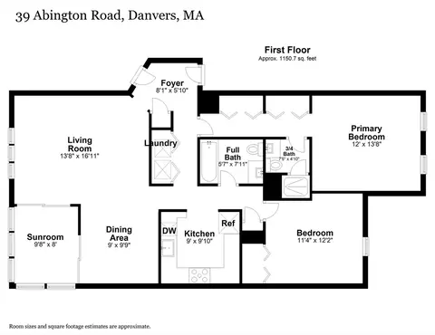 Floorplan - 39 Abington Rd #39, Danvers, MA 01923 photo 1 of 2