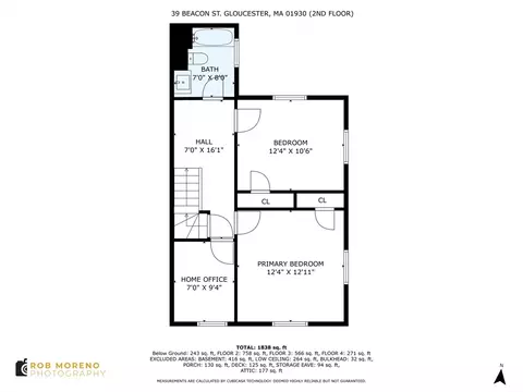Floorplan - 39 Beacon St #-, Gloucester, MA 01930 photo 2 of 4