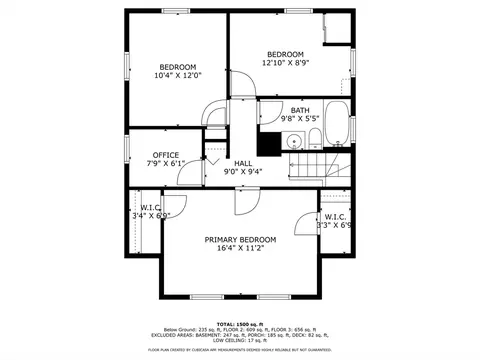 Floorplan - 51 Warren Ave, Milton, MA 02186 photo 2 of 4
