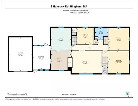 Floorplan - 8 Hancock Rd, Hingham, MA 02043 photo 1 of 3