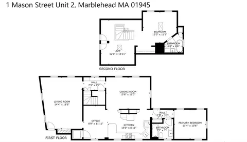 Floorplan - 1 Mason #2, Marblehead, MA 01945 photo 1 of 1