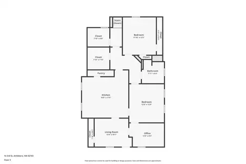 Floorplan - 14 Third St, Attleboro, MA 02703 photo 4 of 4