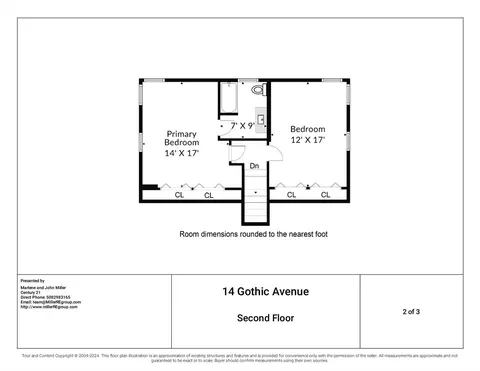 Floorplan - 14 Gothic Ave, Worcester, MA 01606 photo 2 of 3