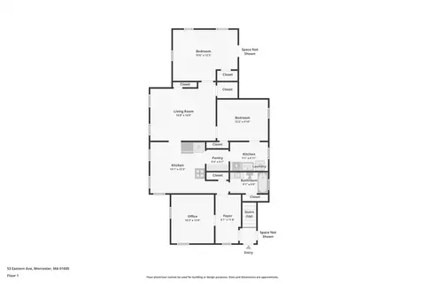 Floorplan - 53 Eastern Ave, Worcester, MA 01605 photo 1 of 3