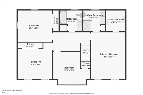 Floorplan - 52 Cart Path Rd, Dracut, MA 01826 photo 1 of 3