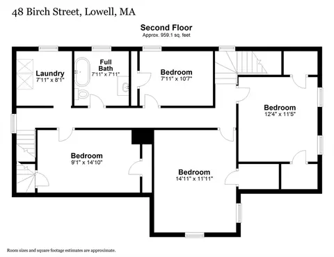 Floorplan - 48 Birch St, Lowell, MA 01852 photo 2 of 2