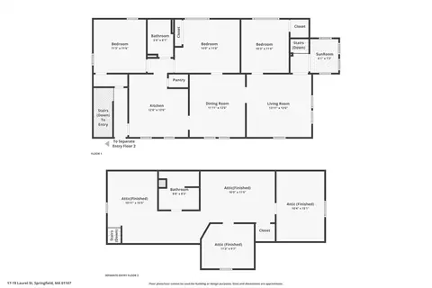 Floorplan - 17-19 Laurel St, Springfield, MA 01107 photo 1 of 1
