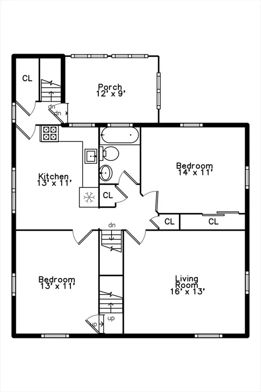 Floorplan - 15-17 Thayer St, Belmont, MA 02478 photo 3 of 5