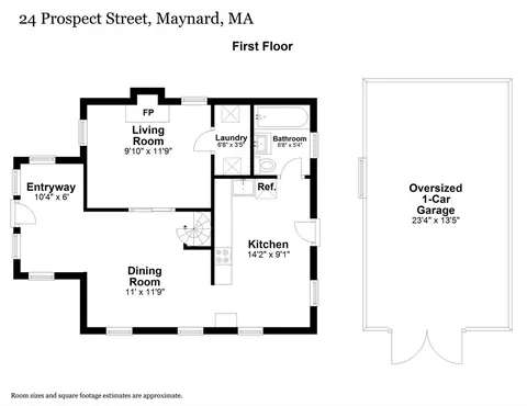 Floorplan - 24 Prospect St, Maynard, MA 01754 photo 1 of 2