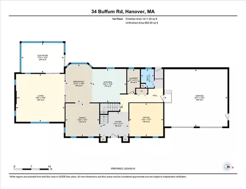 Floorplan - 34 Buffum Rd, Hanover, MA 02339 photo 1 of 3