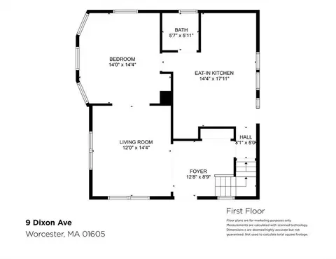 Floorplan - 9 Dixon Ave, Worcester, MA 01605 photo 1 of 2