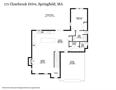 Floorplan - 171 Clearbrook Dr, Springfield, MA 01118 photo 2 of 3