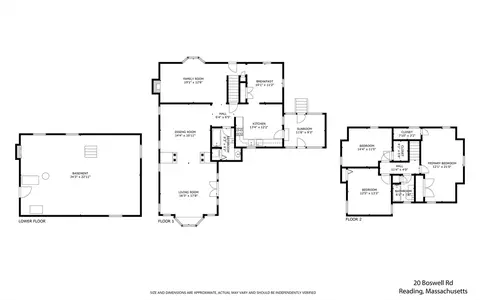 Floorplan - 20 Boswell Rd, Reading, MA 01867 photo 1 of 1