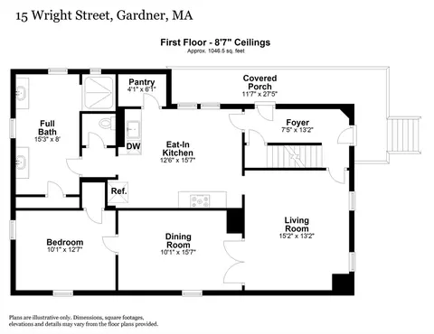 Floorplan - 15 Wright St, Gardner, MA 01440 photo 2 of 3