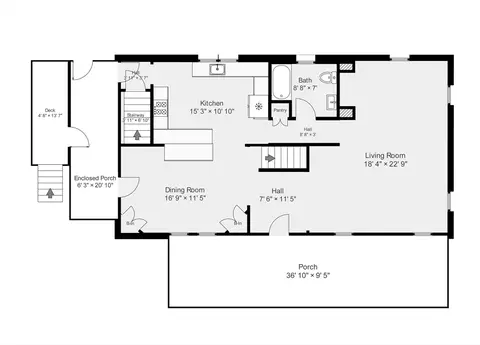Floorplan - 7 Folger Ave, Beverly, MA 01915 photo 1 of 3