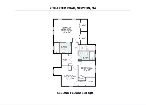 Floorplan - 2 Thaxter Rd, Newton, MA 02460 photo 2 of 2