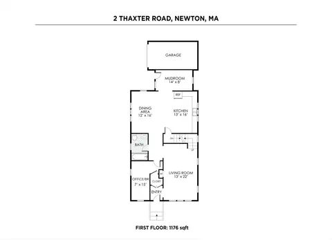 Floorplan - 2 Thaxter Rd, Newton, MA 02460 photo 1 of 2