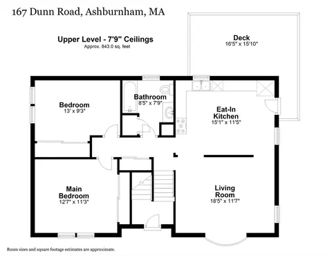 Floorplan - 167 Dunn Rd, Ashburnham, MA 01430 photo 1 of 2
