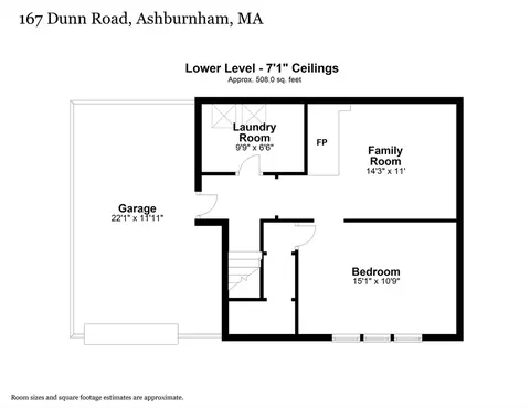 Floorplan - 167 Dunn Rd, Ashburnham, MA 01430 photo 2 of 2