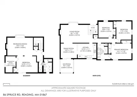 Floorplan - 86 Spruce Rd, Reading, MA 01867 photo 1 of 3