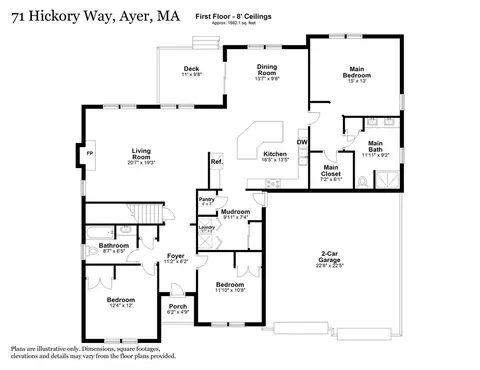Floorplan - 71 Hickory Way, Ayer, MA 01432 photo 1 of 2