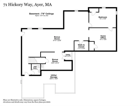 Floorplan - 71 Hickory Way, Ayer, MA 01432 photo 2 of 2