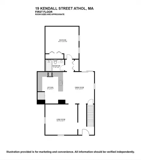 Floorplan - 19 Kendall St, Athol, MA 01331 photo 1 of 3