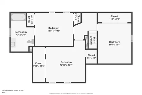 Floorplan - 58 E Washington St, Hanson, MA 02341 photo 2 of 4