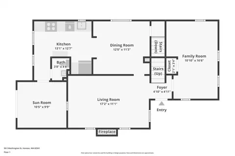 Floorplan - 58 E Washington St, Hanson, MA 02341 photo 3 of 4