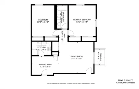 Floorplan - 51 Will Dr #137, Canton, MA 02021 photo 1 of 1