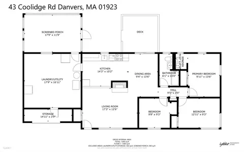 Floorplan - 43 Coolidge Rd, Danvers, MA 01923 photo 1 of 1