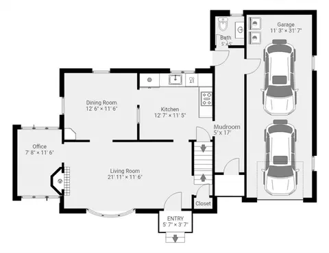 Floorplan - 5 Dewitt Rd, Stoneham, MA 02180 photo 1 of 3