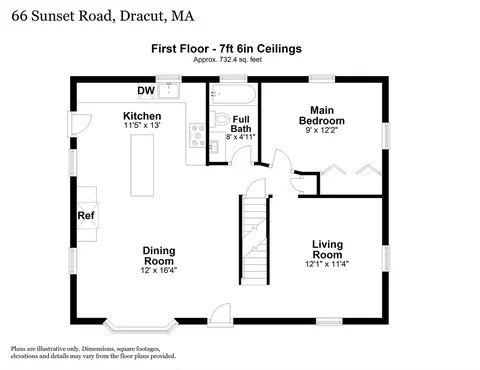 Floorplan - 66 Sunset Rd, Dracut, MA 01826 photo 1 of 3
