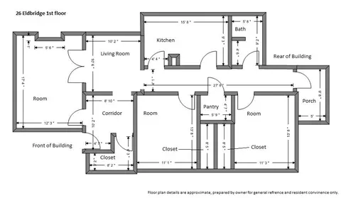 Floorplan - 26 Elbridge St, Worcester, MA 01609 photo 1 of 1