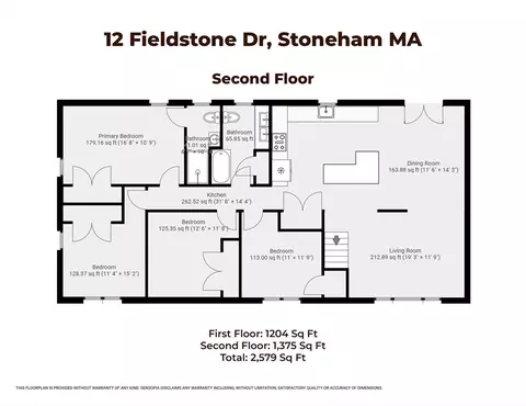 Floorplan - 12 Fieldstone Dr, Stoneham, MA 02180 photo 2 of 2