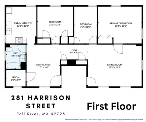 Floorplan - 281 Harrison St, Fall River, MA 02723 photo 1 of 3