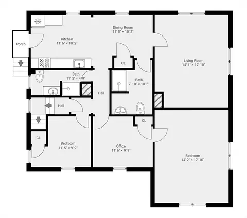 Floorplan - 1 Brightside Ave, Gloucester, MA 01930 photo 2 of 2