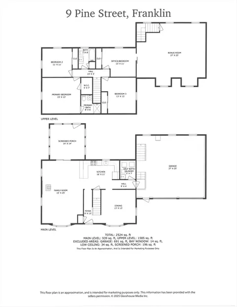 Floorplan - 9 Pine St, Franklin, MA 02038 photo 1 of 1