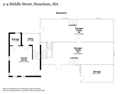 Floorplan - 2 Middle St # -4, Stoneham, MA 02180 photo 3 of 3