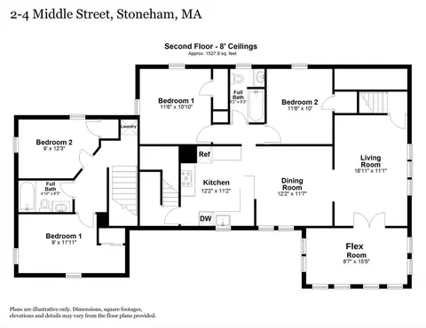 Floorplan - 2 Middle St # -4, Stoneham, MA 02180 photo 2 of 3